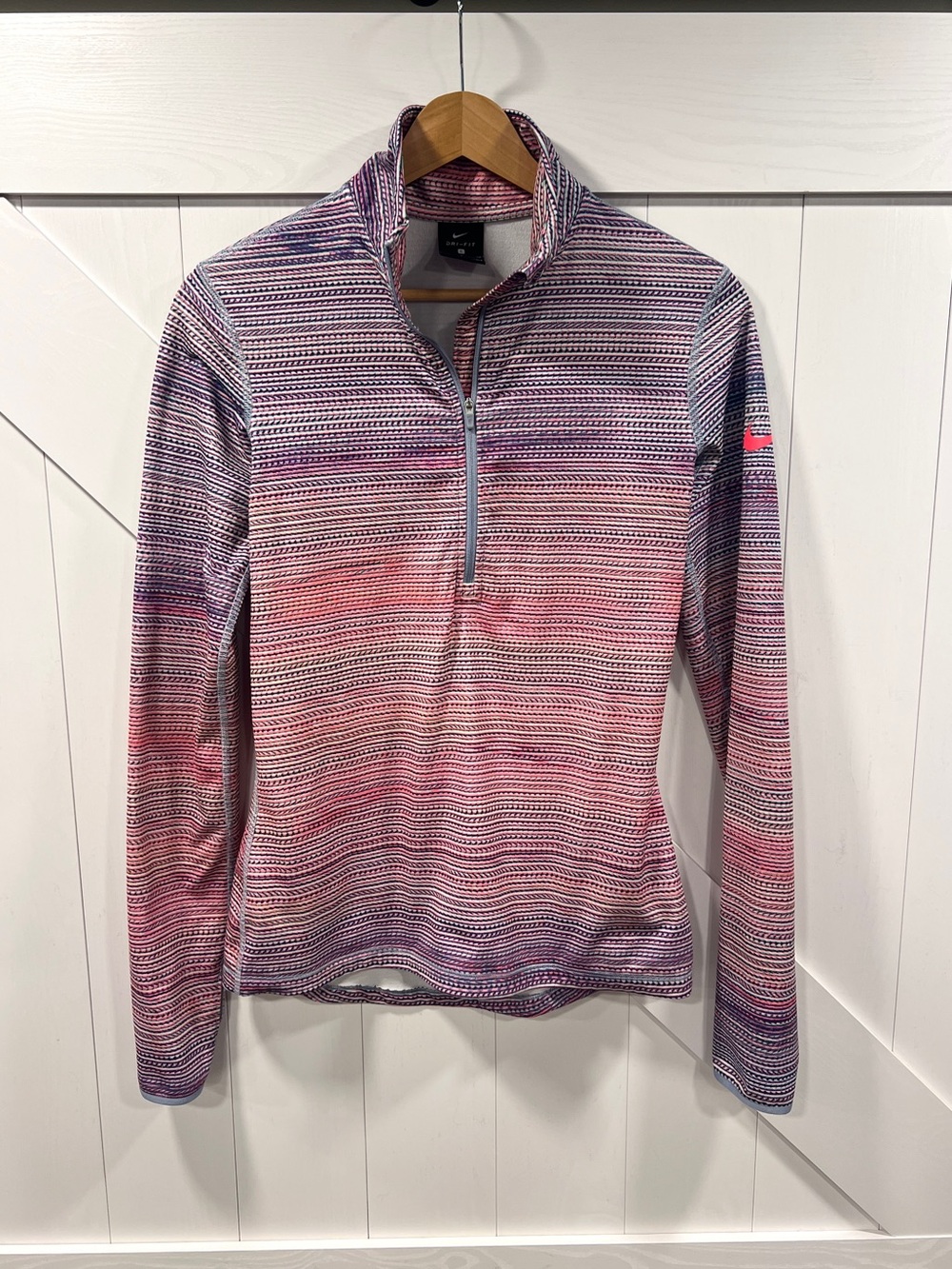 Nike Dri-Fit Half Zip Pullover Pink Purple